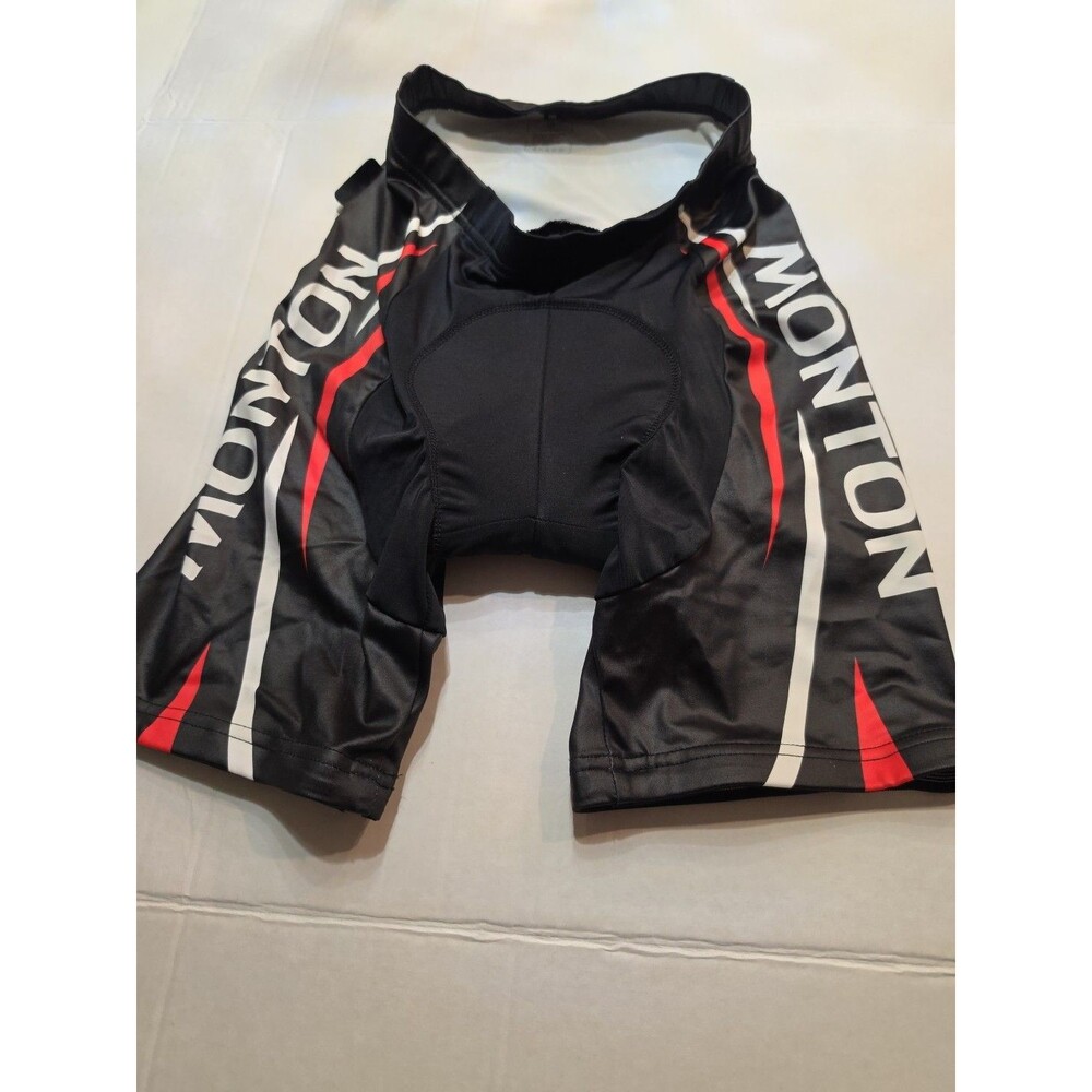​Monton "Speed Kueens" Women's Cycling Shorts Padded Comp Bike Black Red Size M